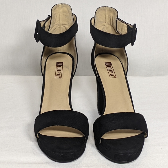 NEW IDIFU Womens IN4 Sabrina Platform Chunky High Heels Sz 9 black - Picture 3 of 4